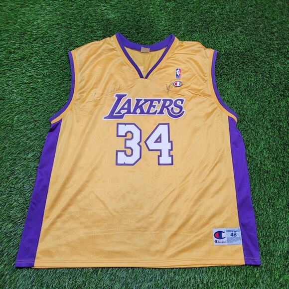 Vintage 90s Champion Shaquille O'Neal Lakers Jersey Mens XL 48